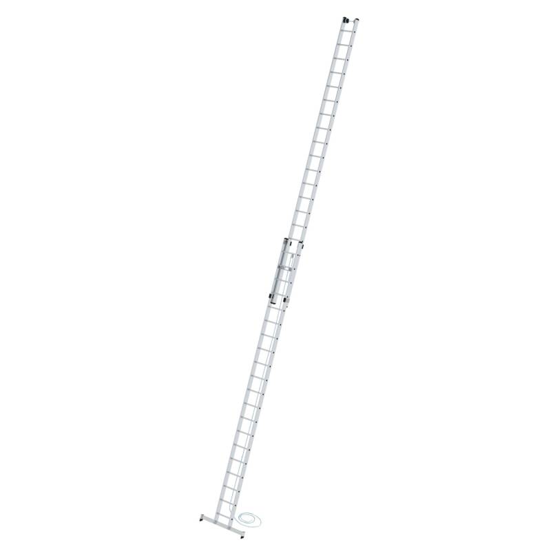 PROREGAL Sprossen-Seilzugleiter 2-Teilig mit Traverse 2 x 20 Sprossen von PROREGAL