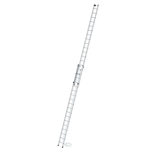 PROREGAL Sprossen-Seilzugleiter 2-teilig ohne Traverse 2x18 Sprossen | Leiter, Teleskopleiter, Trittleiter, Bockleiter, Sprossen-Doppelleiter von PROREGAL