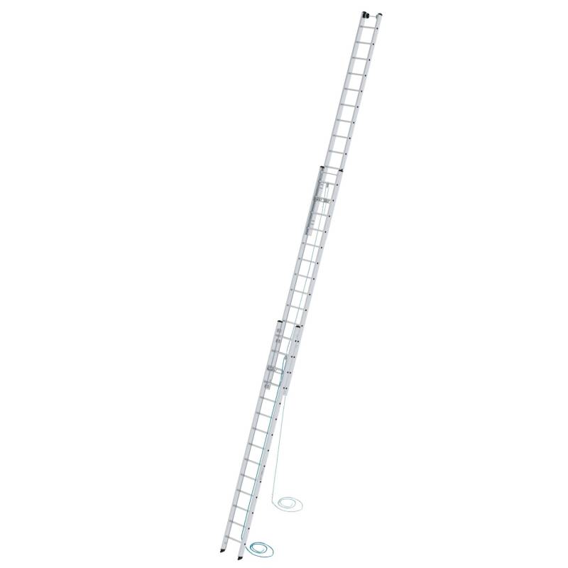 PROREGAL Sprossen-Seilzugleiter 3-Teilig Ohne Traverse 3 x 16 Sprossen von PROREGAL