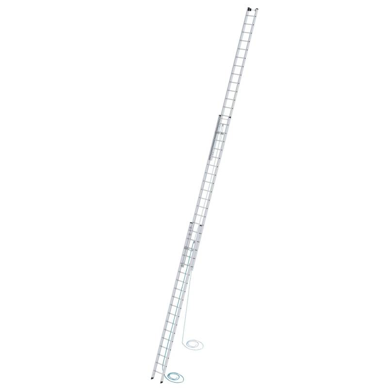 PROREGAL Sprossen-Seilzugleiter 3-Teilig Ohne Traverse 3 x 18 Sprossen von PROREGAL