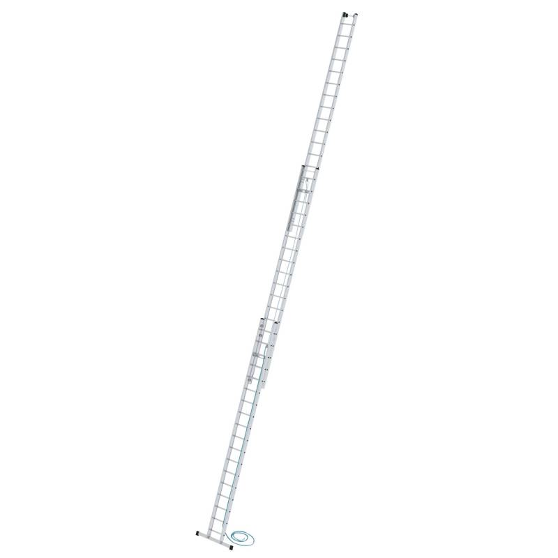 PROREGAL Sprossen-Seilzugleiter 3-Teilig mit Standard-Traverse 3 x 18 Sprossen von PROREGAL