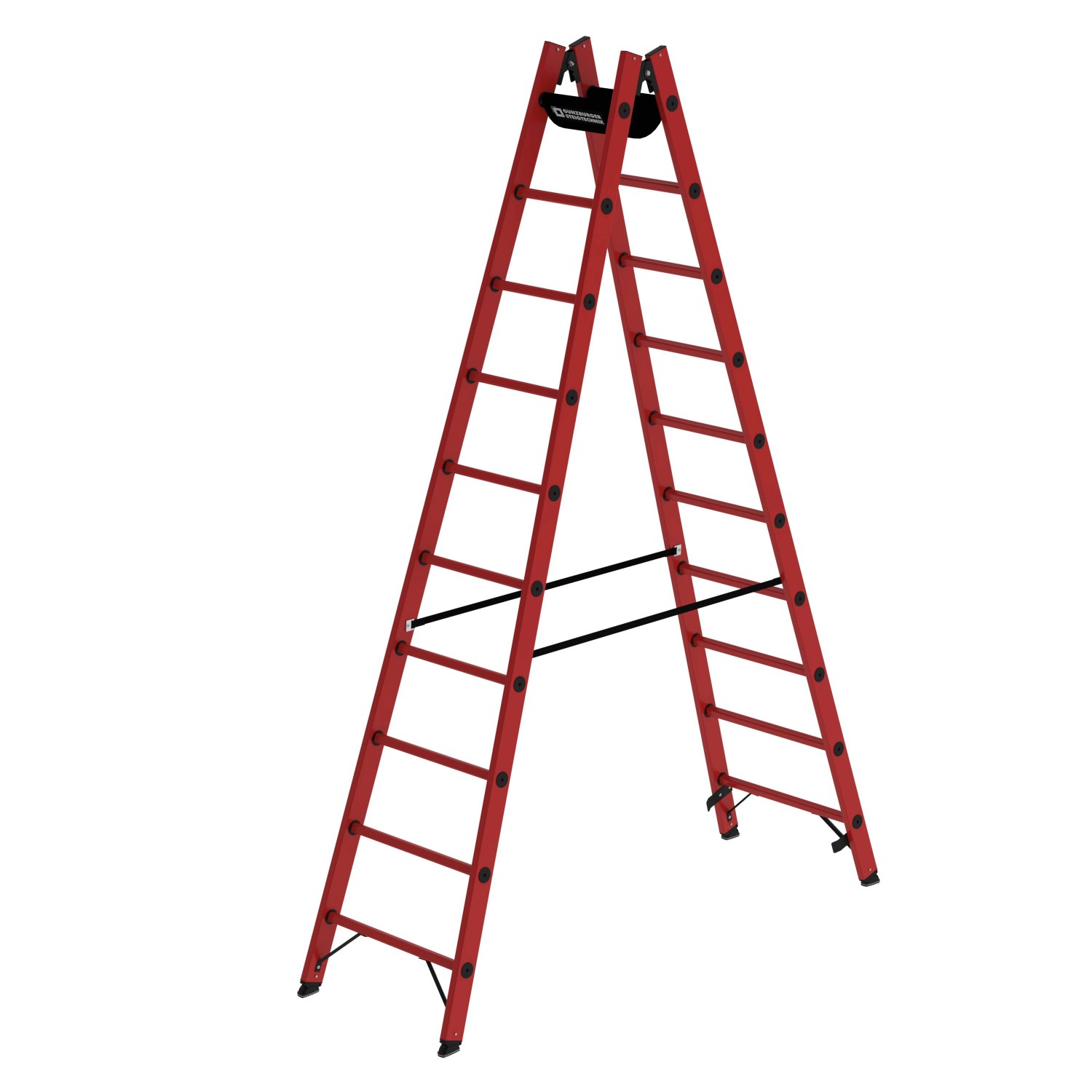 PROREGAL Sprossen-Stehleiter GFK 2 x 10 Sprossen PROREGAL Sprossen-Stehleiter GFK 2 x 10 Sprossen von PROREGAL