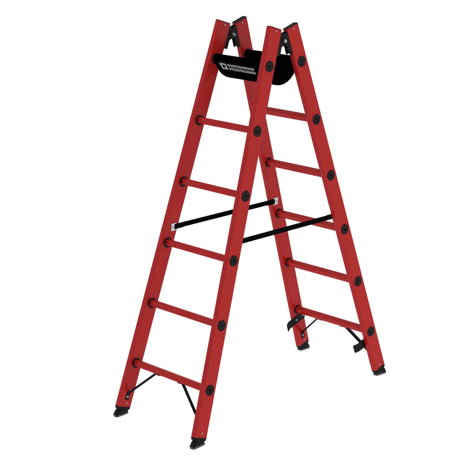 PROREGAL Sprossen-Stehleiter GFK 2 x 6 Sprossen PROREGAL Sprossen-Stehleiter GFK 2 x 6 Sprossen von PROREGAL