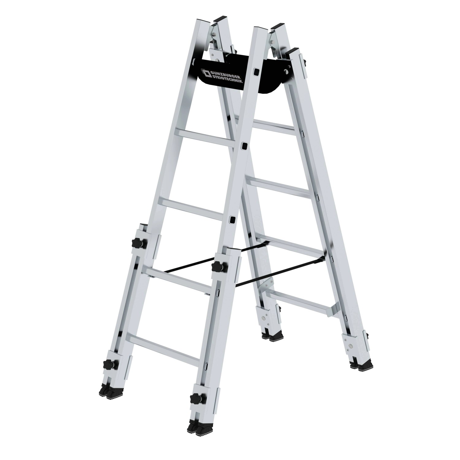 PROREGAL Sprossen-Stehleiter Treppengängig 2 x 5 Sprossen PROREGAL Sprossen-Stehleiter Treppengängig 2 x 5 Sprossen von PROREGAL