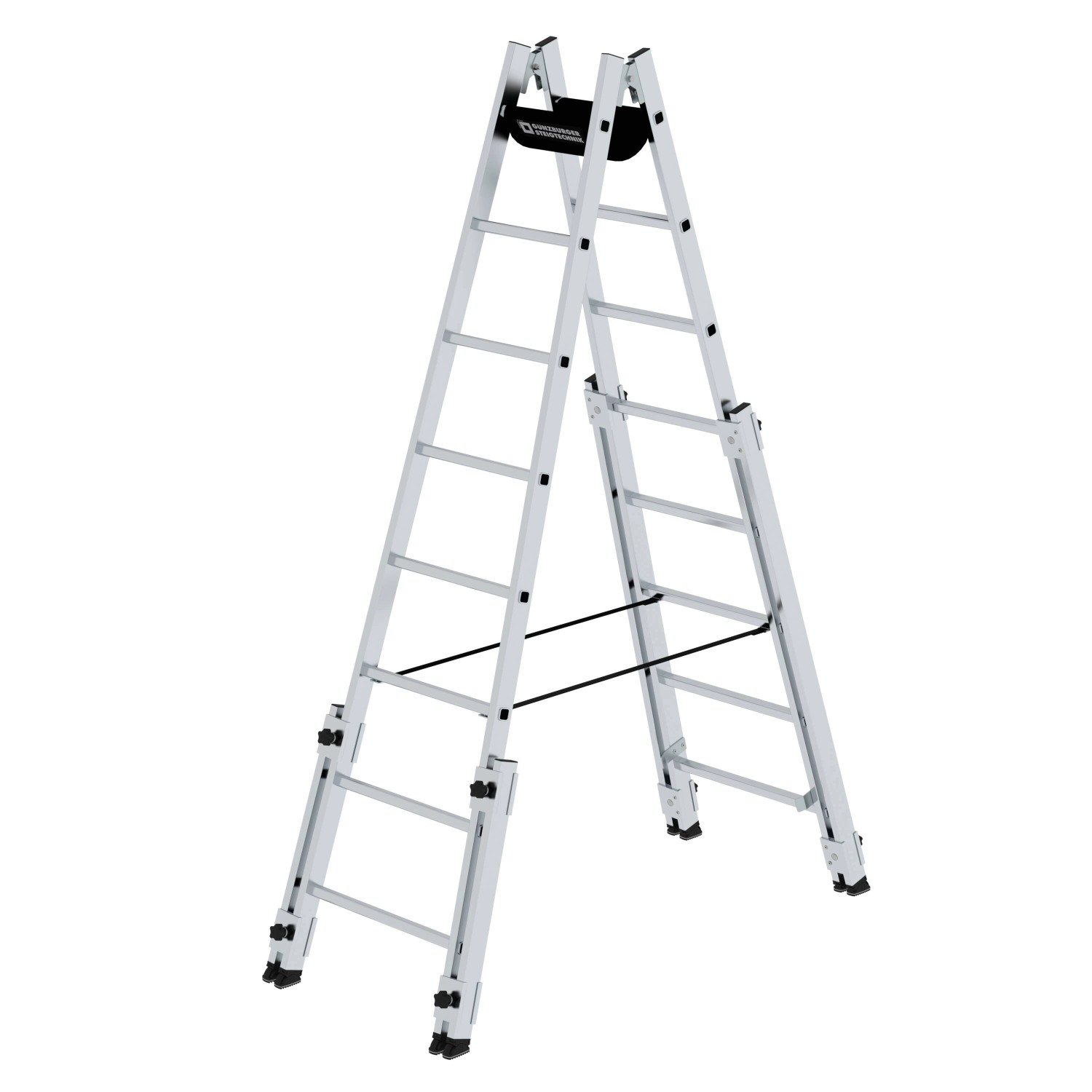 PROREGAL Sprossen-Stehleiter Treppengängig 2 x 8 Sprossen PROREGAL Sprossen-Stehleiter Treppengängig 2 x 8 Sprossen von PROREGAL