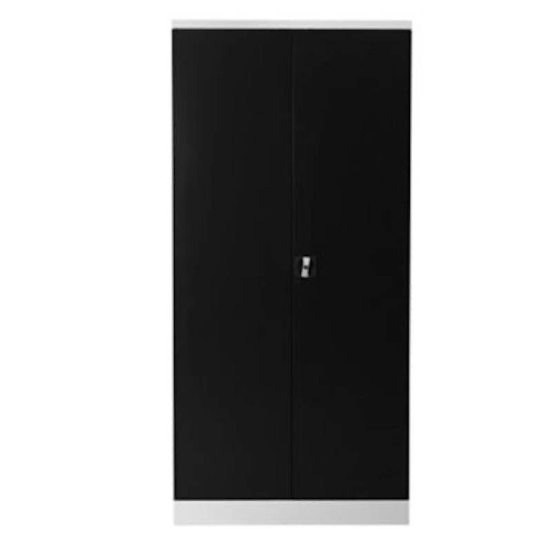 PROREGAL Stahlschrank Bee 4 Fachböden HxBxT 195 x 92 x 42 cm Pulverbeschichtetes Fachbodenmaterial Weiß & Anthrazit von PROREGAL
