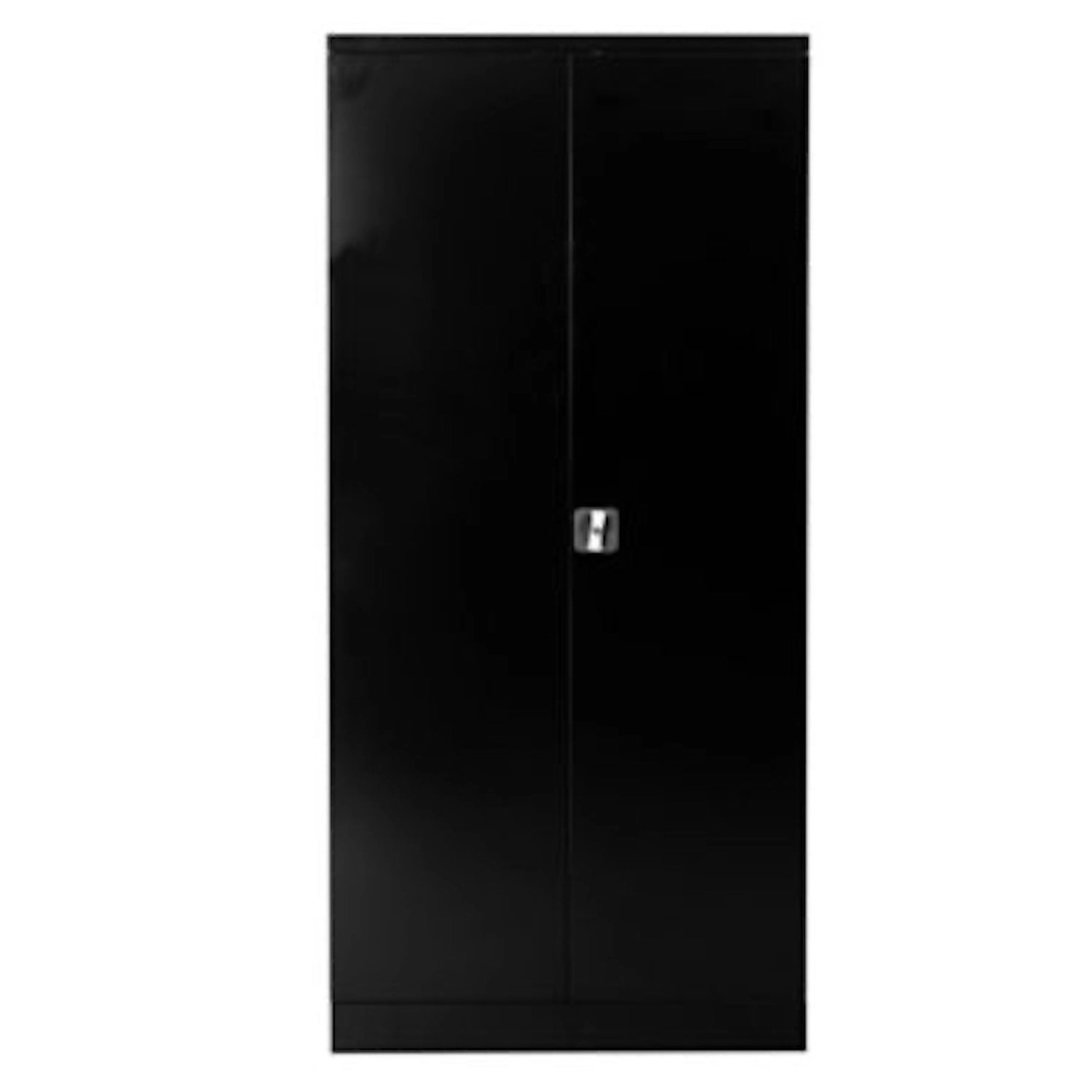PROREGAL Stahlschrank Bee 4 Fachböden HxBxT 195 x 92 x 60 cm Pulverbeschichtetes & Verstärktes Fachbodenmaterial Schwarz & Schwarz von PROREGAL