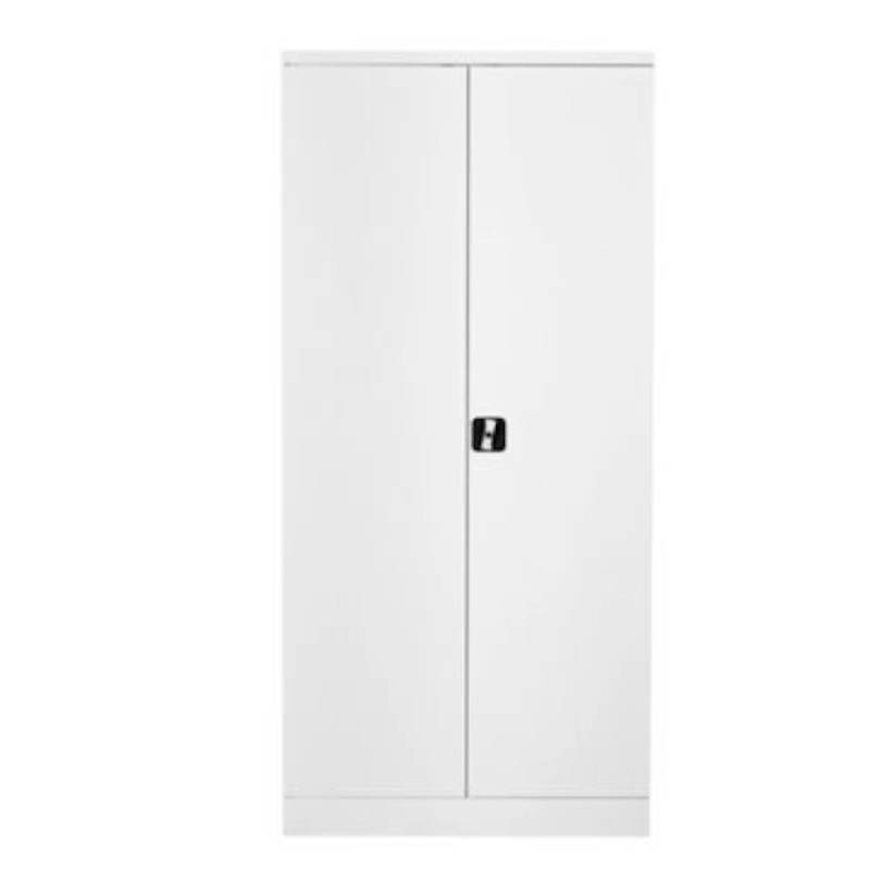 PROREGAL Stahlschrank Bee 4 Fachböden HxBxT 195 x 92 x 60 cm Pulverbeschichtetes & Verstärktes Fachbodenmaterial Weiß & Weiß von PROREGAL