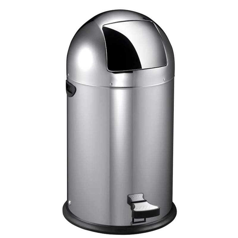 PROREGAL Stilvoller Eleganter Abfalleimer Mit Starkem Fußpedal und Verzinktem Inneneimer 40 Liter HxBxT 74 x 41,5 x 47,5 cm Edelstahl von PROREGAL
