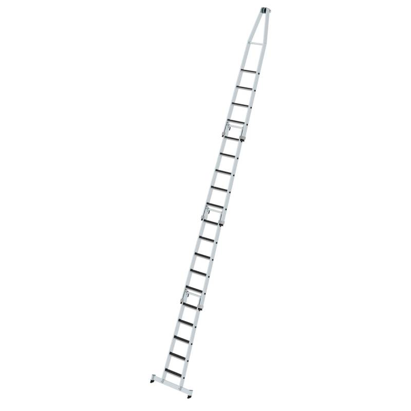 PROREGAL Stufen-Glasreinigerleiter-Satz mit Traverse und Clip-Step R13 4-Teilig von PROREGAL