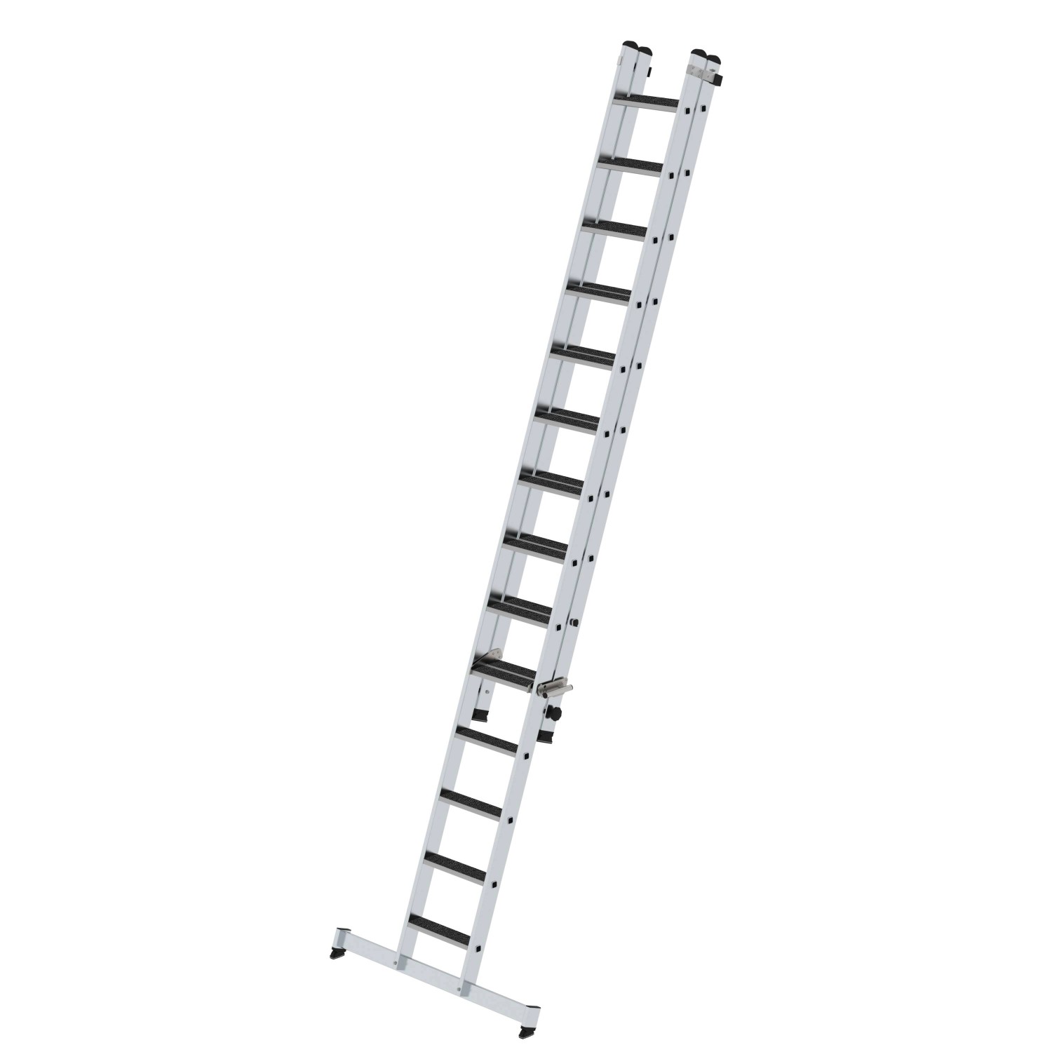 PROREGAL Stufen-Schiebeleiter 2-Teilig mit Traverse und Clip-Step R13 1 x 14 & 1 x 10 Stufen PROREGAL Stufen-Schiebeleiter 2-Teilig mit Traverse und Clip-Step R13 1 x 14 & 1 x 10 Stufen von PROREGAL