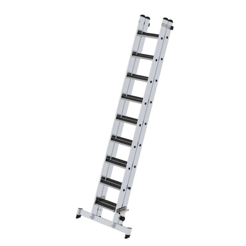 PROREGAL Stufen-Schiebeleiter 2-Teilig mit Traverse und Clip-Step R13 2 x 9 Stufen von PROREGAL