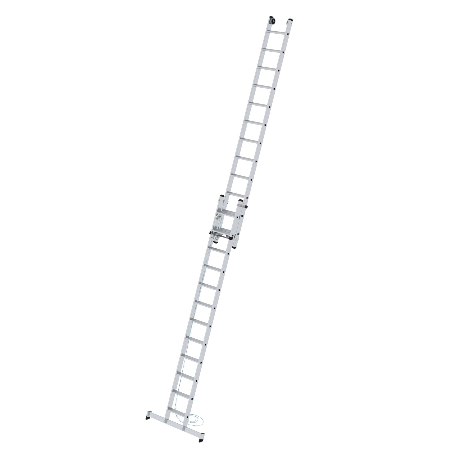 PROREGAL Stufen-Seilzugleiter 2-Teilig mit Traverse 2 x 12 Stufen PROREGAL Stufen-Seilzugleiter 2-Teilig mit Traverse 2 x 12 Stufen von PROREGAL