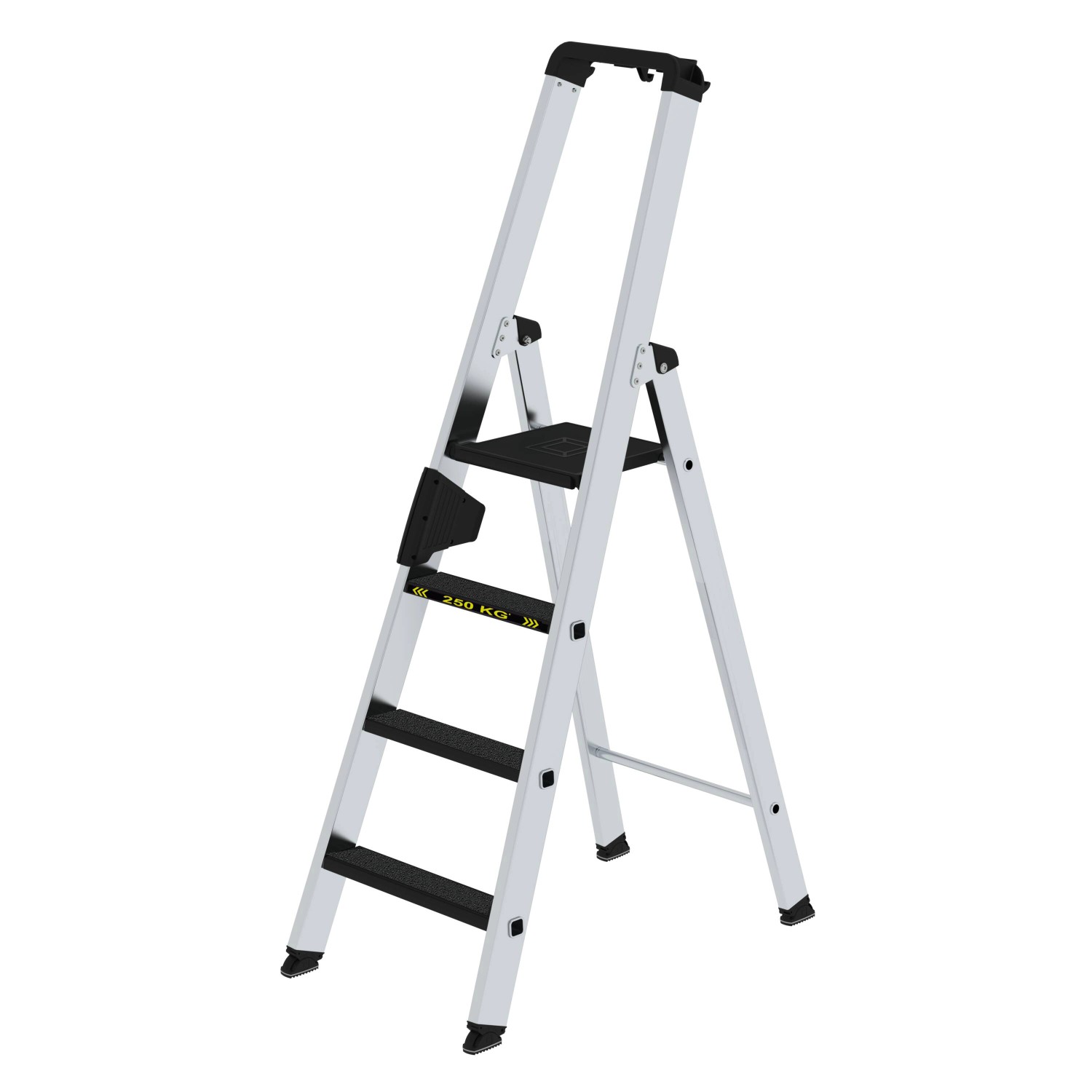 PROREGAL Stufen-Stehleiter 250 kg Einseitig Begehbar mit Clip-Step R13 4 Stufen PROREGAL Stufen-Stehleiter 250 kg Einseitig Begehbar mit Clip-Step R13 4 Stufen von PROREGAL