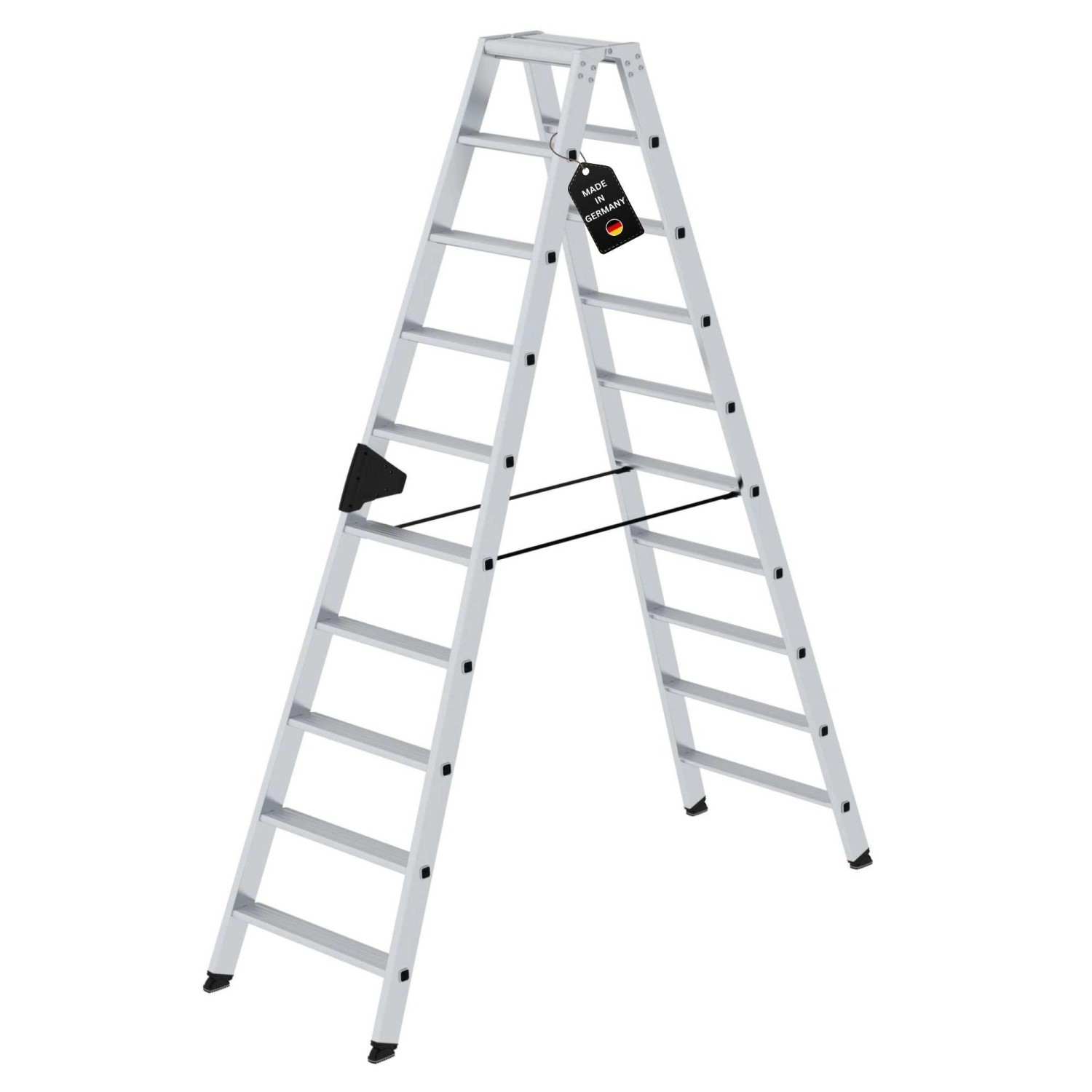 PROREGAL Stufen-Stehleiter Beidseitig Begehbar 2 x 10 Stufen PROREGAL Stufen-Stehleiter Beidseitig Begehbar 2 x 10 Stufen von PROREGAL