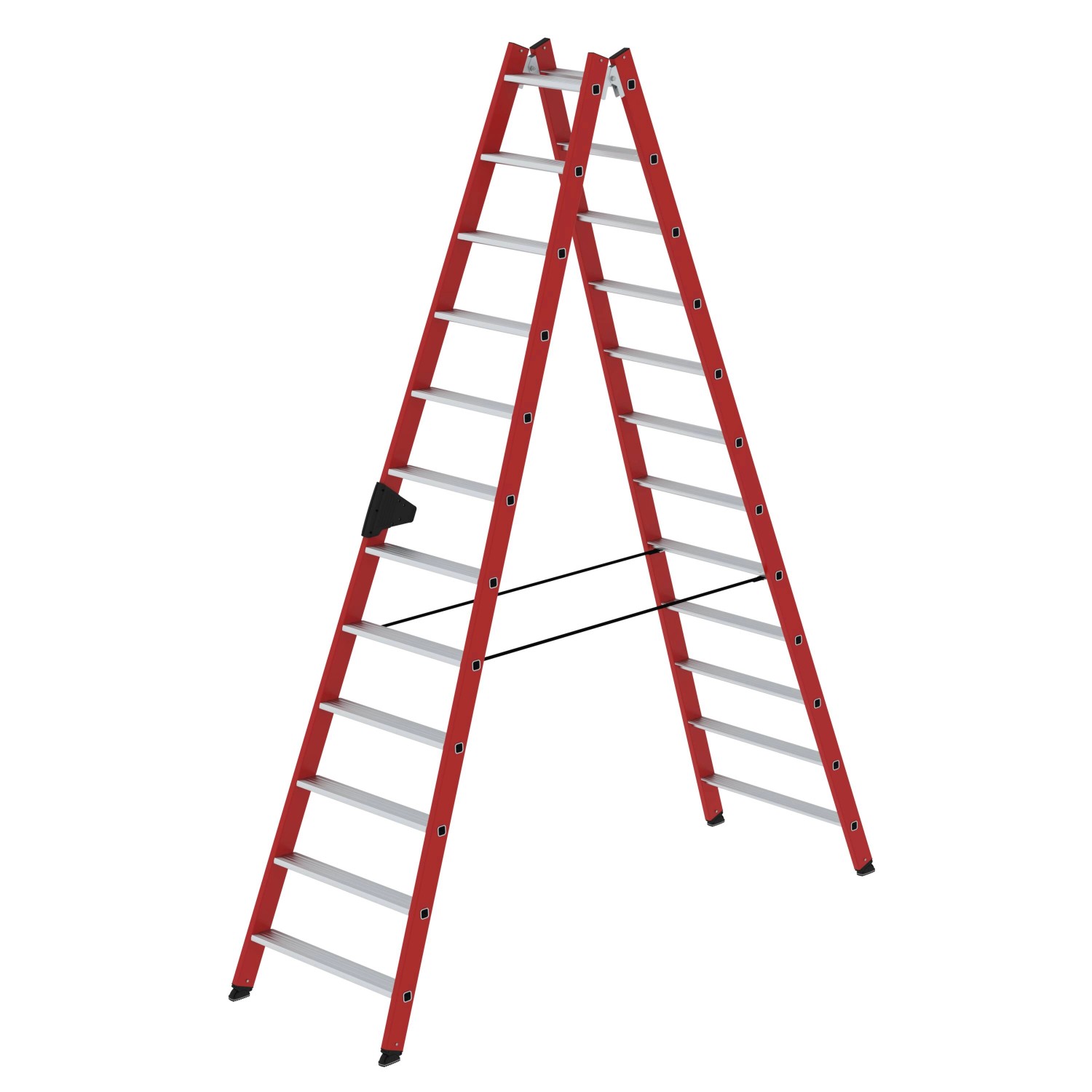 PROREGAL Stufen-Stehleiter Beidseitig Begehbar GFK & Alu 2 x 12 Stufen PROREGAL Stufen-Stehleiter Beidseitig Begehbar GFK & Alu 2 x 12 Stufen von PROREGAL