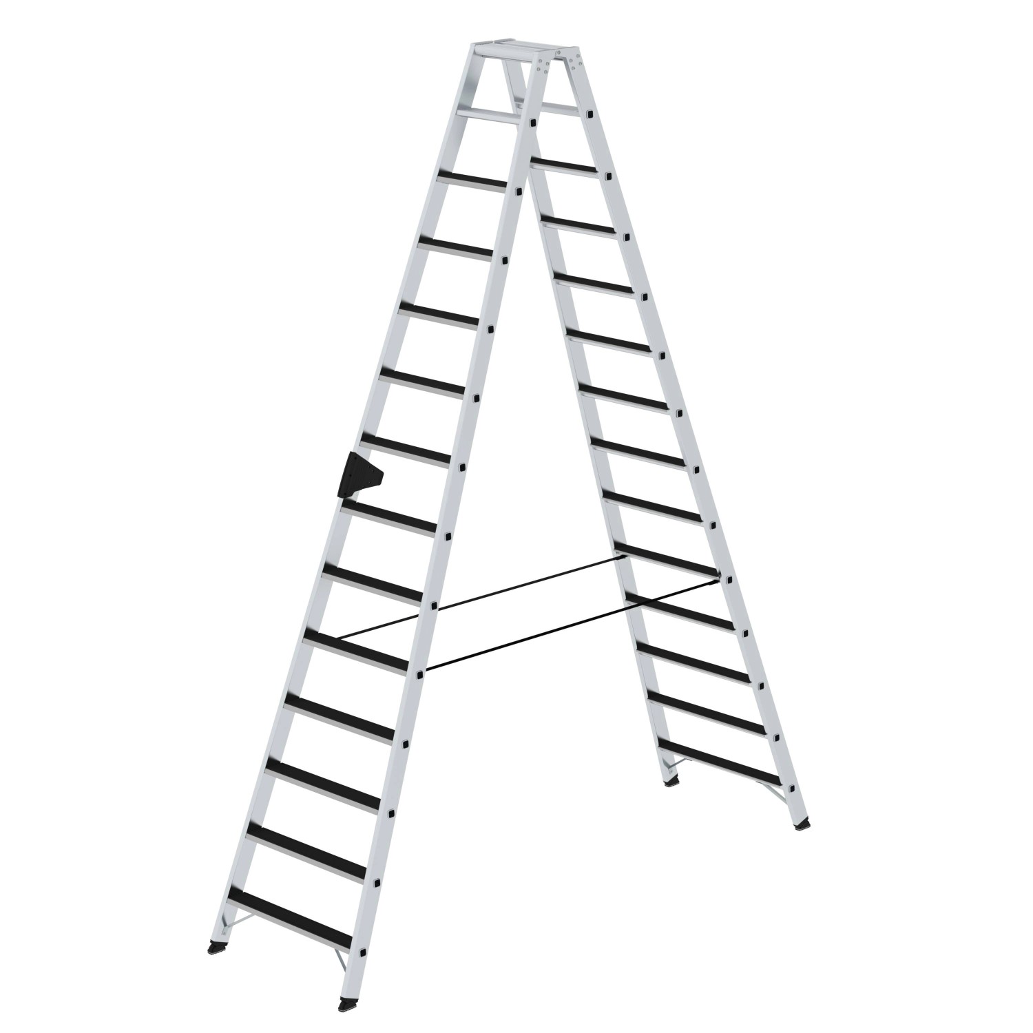 PROREGAL Stufen-Stehleiter Beidseitig Begehbar mit Clip-Step 2 x 14 Stufen PROREGAL Stufen-Stehleiter Beidseitig Begehbar mit Clip-Step 2 x 14 Stufen von PROREGAL