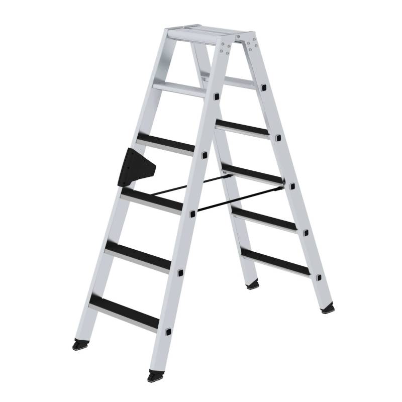 PROREGAL Stufen-Stehleiter Beidseitig Begehbar mit Clip-Step 2 x 6 Stufen von PROREGAL