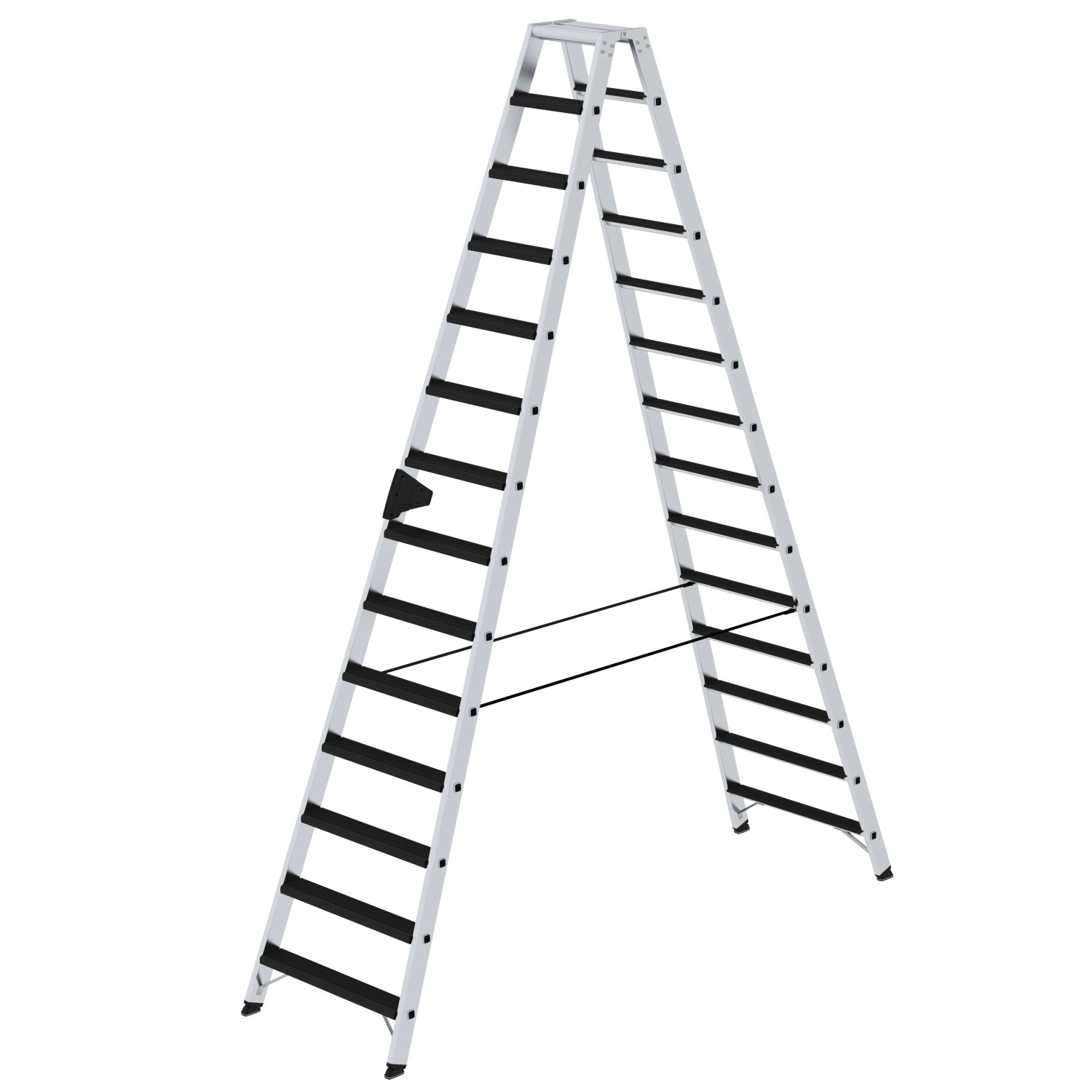 PROREGAL Stufen-Stehleiter Beidseitig Begehbar mit Clip-Step Relax 2 x 14 Stufen PROREGAL Stufen-Stehleiter Beidseitig Begehbar mit Clip-Step Relax 2 x 14 Stufen von PROREGAL