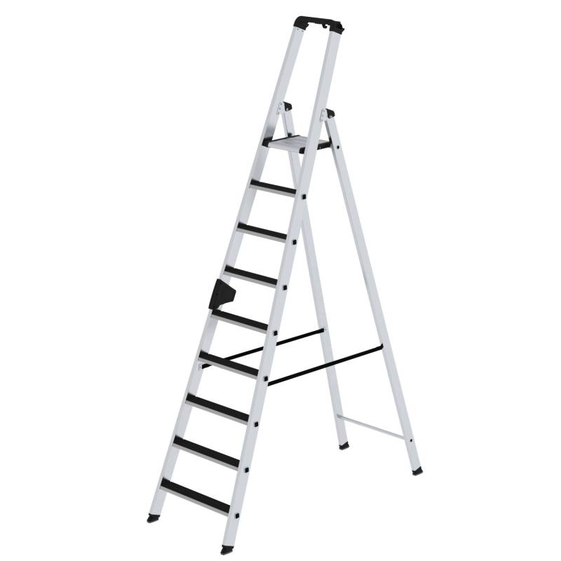 PROREGAL Stufen-Stehleiter Einseitig Begehbar mit Clip-Step 9 Stufen von PROREGAL