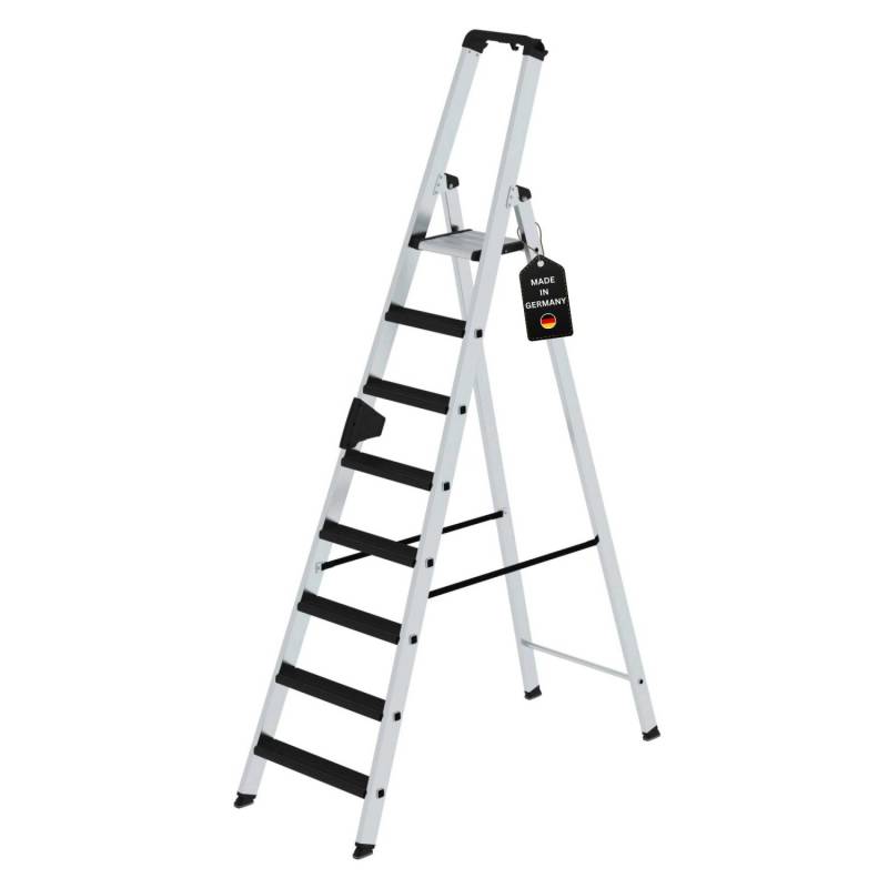 PROREGAL Stufen-Stehleiter Einseitig Begehbar mit Clip-Step Relax 9 Stufen von PROREGAL