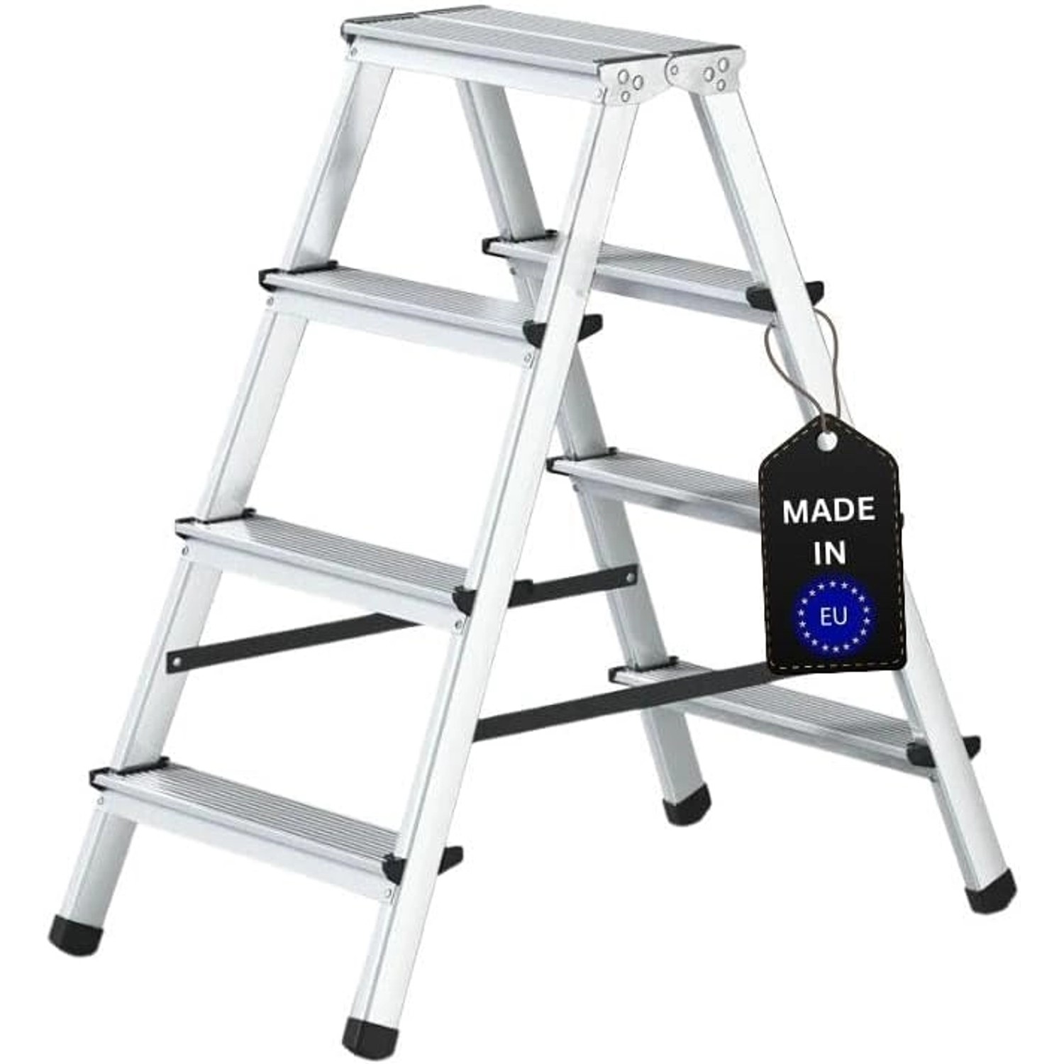 PROREGAL Stufenstehleiter Economy Basic Beidseitig Begehbar 2 x 4 Stufen Arbeitshöhe 2,81 m Traglast 125 kg PROREGAL Stufenstehleiter Economy Basic Beidseitig Begehbar 2 x 4 Stufen Arbeitshöhe 2,81 m Traglast 125 kg von PROREGAL