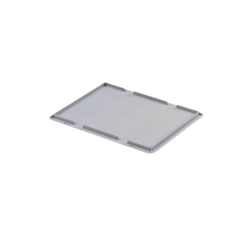 PROREGAL SuperSparSet 10x Eurobehälter mit Geschlossenem Griff und Auflagedeckel HxBxT 40 x 30 x 40 cm 37 Liter Grau Eurobox Transportbox von PROREGAL