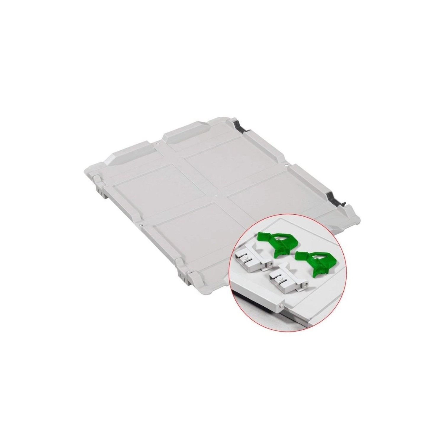PROREGAL SuperSparSet 10x Eurobox NextGen Grip mit Scharnierdeckel und Grünen Schiebeschnappverschlüssen HxBxT 32 x 40 x 60 cm 65 Liter von PROREGAL