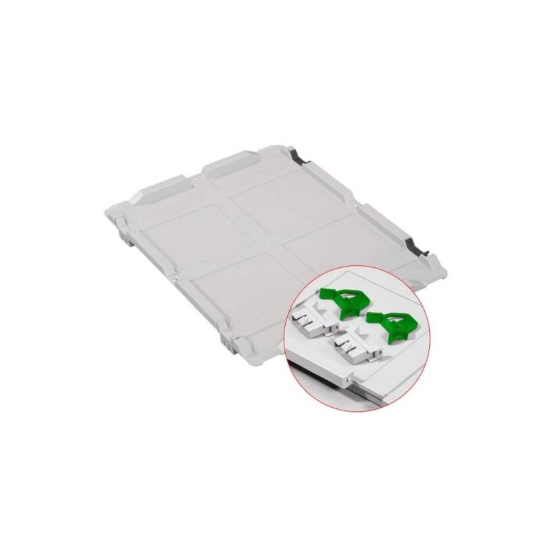 PROREGAL SuperSparSet 10x Eurobox NextGen Grip mit Scharnierdeckel und Grünen Schiebeschnappverschlüssen HxBxT 32 x 40 x 60 cm 65 Liter von PROREGAL