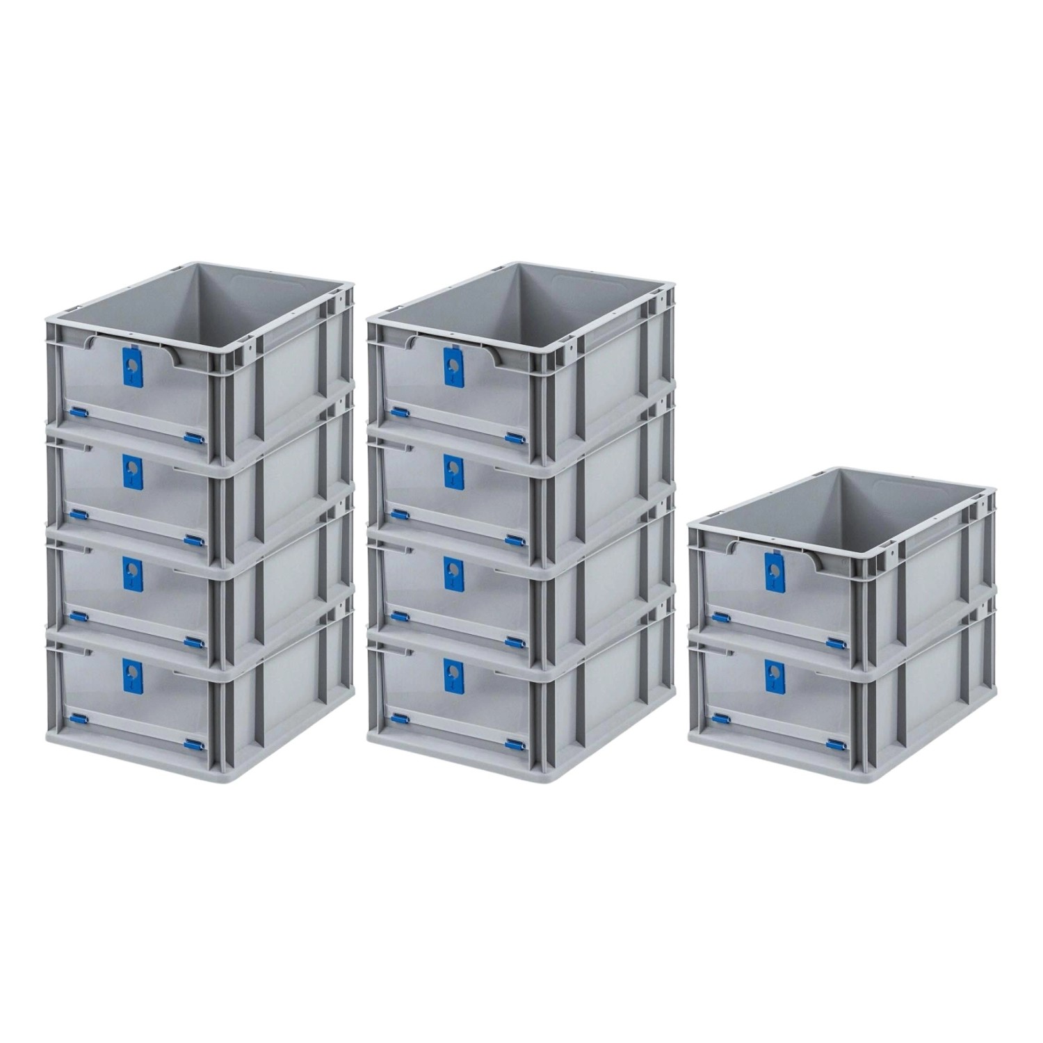 PROREGAL SuperSparSet 10x Eurobox NextGen Insight Cover HxBxT 17 x 30 x 40 16 Liter Niedrig/Blau Eurobehälter Transportbox PROREGAL SuperSparSet 10x Eurobox NextGen Insight Cover HxBxT 17 x 30 x 40 16 Liter Niedrig/Blau Eurobehälter Transportbox von PROREGAL