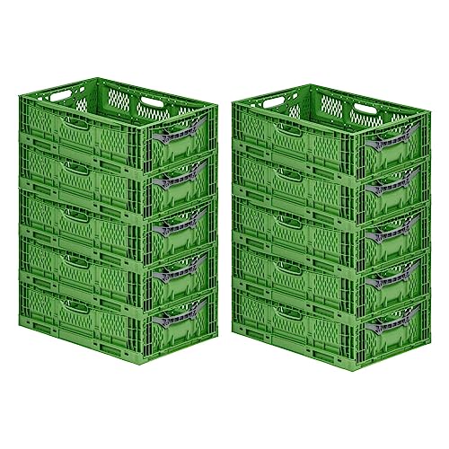 PROREGAL SuperSparSet 10x Stabile Profi-Klappbox Chameleon in Industriequalität | HxBxT 18x40x60cm | 35L | klappbar | Eurobox Eurobehälter Transportbehälter Stapelbehlter Faltbox PROREGAL SuperSparSet 10x Stabile Profi-Klappbox Chameleon in Industriequalität | HxBxT 18x40x60cm | 35L | klappbar | Eurobox Eurobehälter Transportbehälter Stapelbehlter Faltbox von PROREGAL