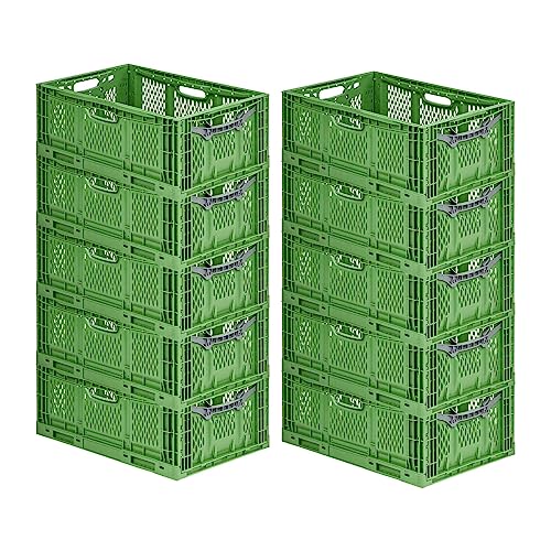 PROREGAL SuperSparSet 10x Stabile Profi-Klappbox Chameleon in Industriequalität | HxBxT 23x40x60cm | 45L | klappbar stapelbar durchbrochen lebensmittelecht | Eurobox Eurobehälter Transportbehälter PROREGAL SuperSparSet 10x Stabile Profi-Klappbox Chameleon in Industriequalität | HxBxT 23x40x60cm | 45L | klappbar stapelbar durchbrochen lebensmittelecht | Eurobox Eurobehälter Transportbehälter von PROREGAL