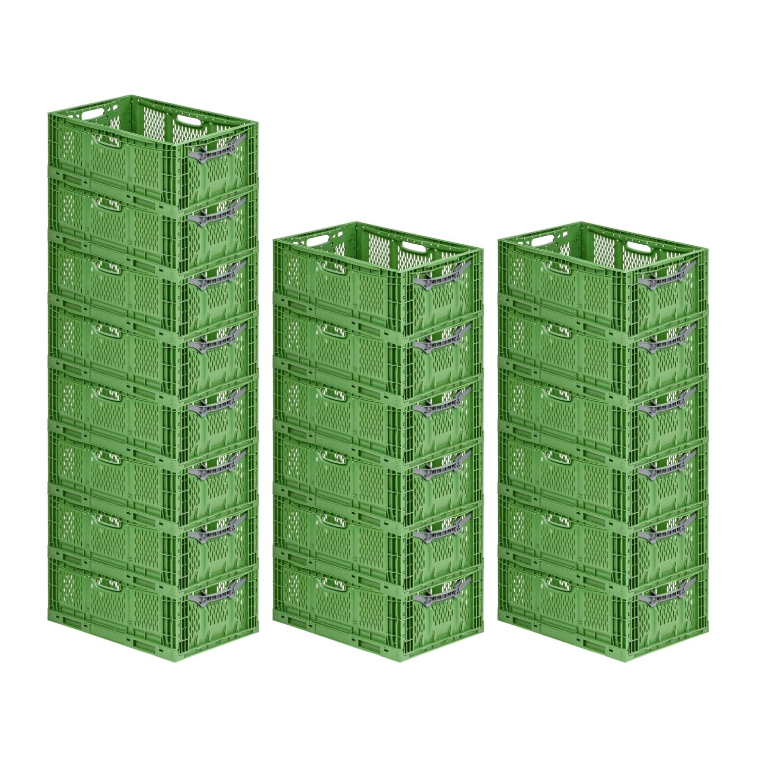 PROREGAL SuperSparSet 20x Stabile Profi-Klappbox Chameleon in Industriequalität HxBxT 23 x 40 x 60 cm 45 Liter Klappbar Stapelbar von PROREGAL