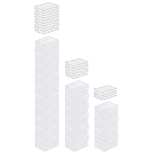 PROREGAL SuperSparSet 20x Transparenter Eurobehälter BasicLine mit geschlossenem Griff & Klickdeckel | HxBxT 12x15x20cm | 2,2 Liter | Eurobox Transportbox Transportbehälter Stapelbehälter von PROREGAL