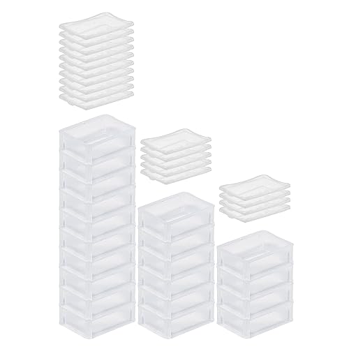 PROREGAL SuperSparSet 20x Transparenter Eurobehälter BasicLine mit geschlossenem Griff & Klickdeckel | HxBxT 7x15x20cm | 1,3 Liter | Eurobox Transportbox Transportbehälter Stapelbehälter PROREGAL SuperSparSet 20x Transparenter Eurobehälter BasicLine mit geschlossenem Griff & Klickdeckel | HxBxT 7x15x20cm | 1,3 Liter | Eurobox Transportbox Transportbehälter Stapelbehälter von PROREGAL