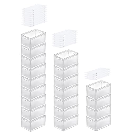 PROREGAL SuperSparSet 20x Transparenter Eurobehälter LightLine mit offenem Griff & Scharnierdeckel | HxBxT 32x40x60cm | 66 Liter | Eurobox Transportbox Transportbehälter Stapelbehälter PROREGAL SuperSparSet 20x Transparenter Eurobehälter LightLine mit offenem Griff & Scharnierdeckel | HxBxT 32x40x60cm | 66 Liter | Eurobox Transportbox Transportbehälter Stapelbehälter von PROREGAL