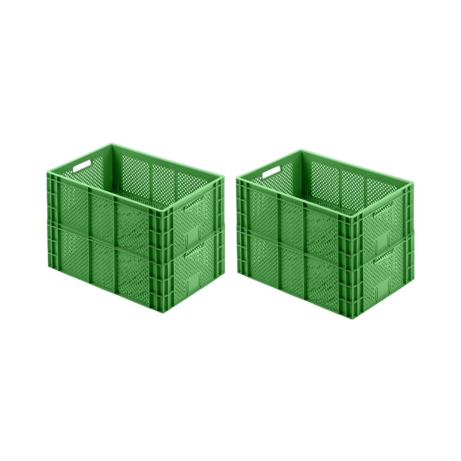 PROREGAL SuperSparSet 4x Eurobehälter Obst- und Gemüsekasten HxBxT 22 x 40 x 60 cm 43 Liter Grün Obst-Gemüsekiste Obstkorb Transportbox PROREGAL SuperSparSet 4x Eurobehälter Obst- und Gemüsekasten HxBxT 22 x 40 x 60 cm 43 Liter Grün Obst-Gemüsekiste Obstkorb Transportbox von PROREGAL