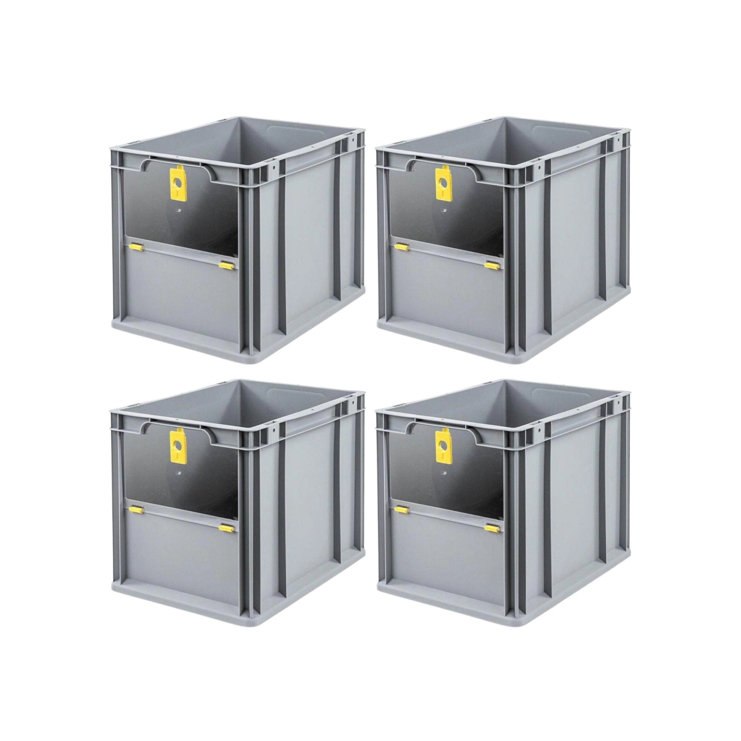 PROREGAL SuperSparSet 4x Eurobox NextGen Insight Cover HxBxT 32 x 30 x 40 30 Liter Hoch/Gelb Eurobehälter Transportbox PROREGAL SuperSparSet 4x Eurobox NextGen Insight Cover HxBxT 32 x 30 x 40 30 Liter Hoch/Gelb Eurobehälter Transportbox von PROREGAL