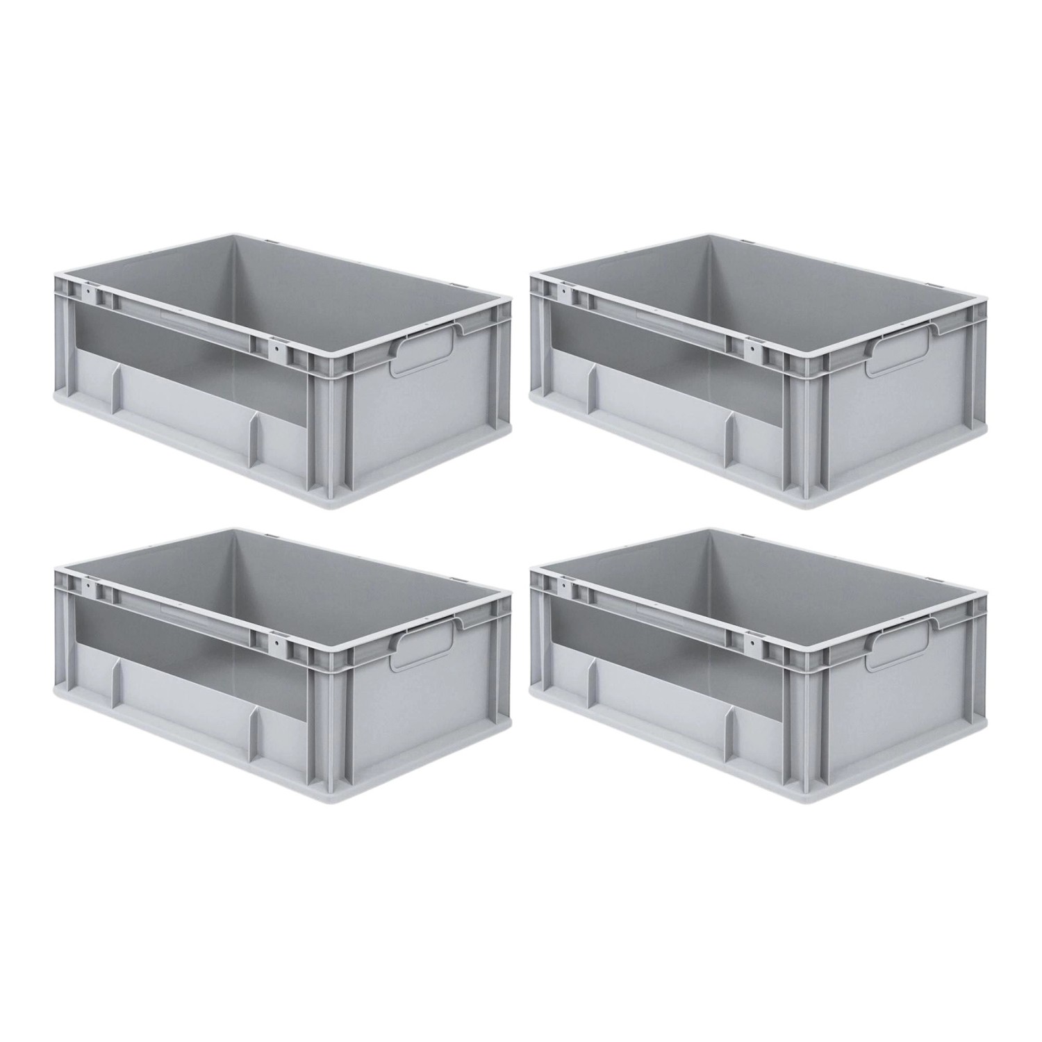PROREGAL SuperSparSet 4x Eurobox NextGen Insight HxBxT 22 x 40 x 60 cm 44 Liter Seite Offen Eurobehälter Transportbox PROREGAL SuperSparSet 4x Eurobox NextGen Insight HxBxT 22 x 40 x 60 cm 44 Liter Seite Offen Eurobehälter Transportbox von PROREGAL