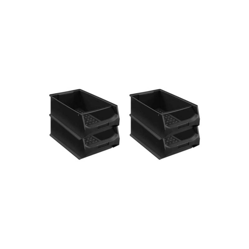 PROREGAL SuperSparSet 4x Leitfähige Sichtlagerbox 5,1 mit Griffstange HxBxT 20 x 30 x 50 cm 21,8 Liter ESD Sichtlagerbehälter PROREGAL SuperSparSet 4x Leitfähige Sichtlagerbox 5,1 mit Griffstange HxBxT 20 x 30 x 50 cm 21,8 Liter ESD Sichtlagerbehälter von PROREGAL