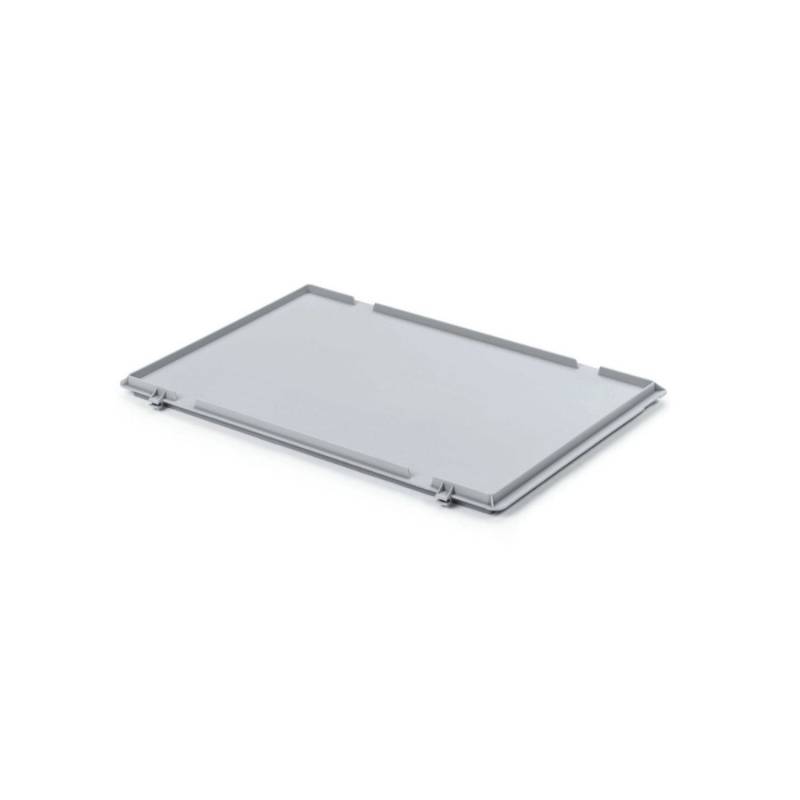 SuperSparSet 5 x Eurobehälter Mit Geschlossenem Griff und Scharnierdeckel HxBxT 7,5 x 30 x 40 cm 9 Liter Grau Eurobox Transportbox von PROREGAL