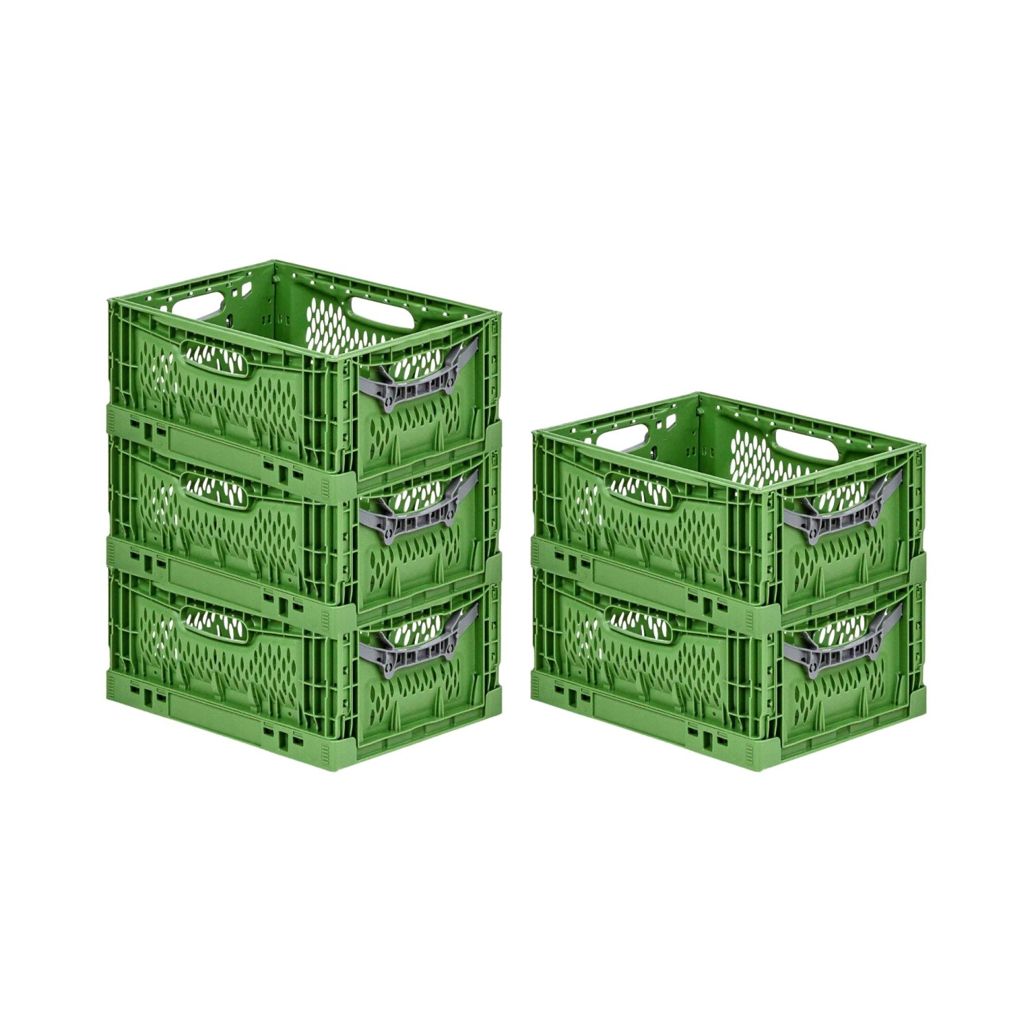 PROREGAL SuperSparSet 5x Stabile Profi-Klappbox Chameleon in Industriequalität HxBxT 18 x 30 x 40 cm 17 Liter Klappbar Stapelbar von PROREGAL