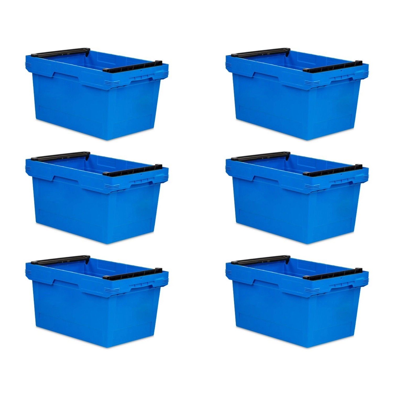 PROREGAL SuperSparSet 6x Conical Mehrweg-Stapelbehälter mit Stapelbügel Blau HxBxT 32,3 x 40 x 60 cm 58 Liter Lagerbox Eurobox Transportbox PROREGAL SuperSparSet 6x Conical Mehrweg-Stapelbehälter mit Stapelbügel Blau HxBxT 32,3 x 40 x 60 cm 58 Liter Lagerbox Eurobox Transportbox von PROREGAL