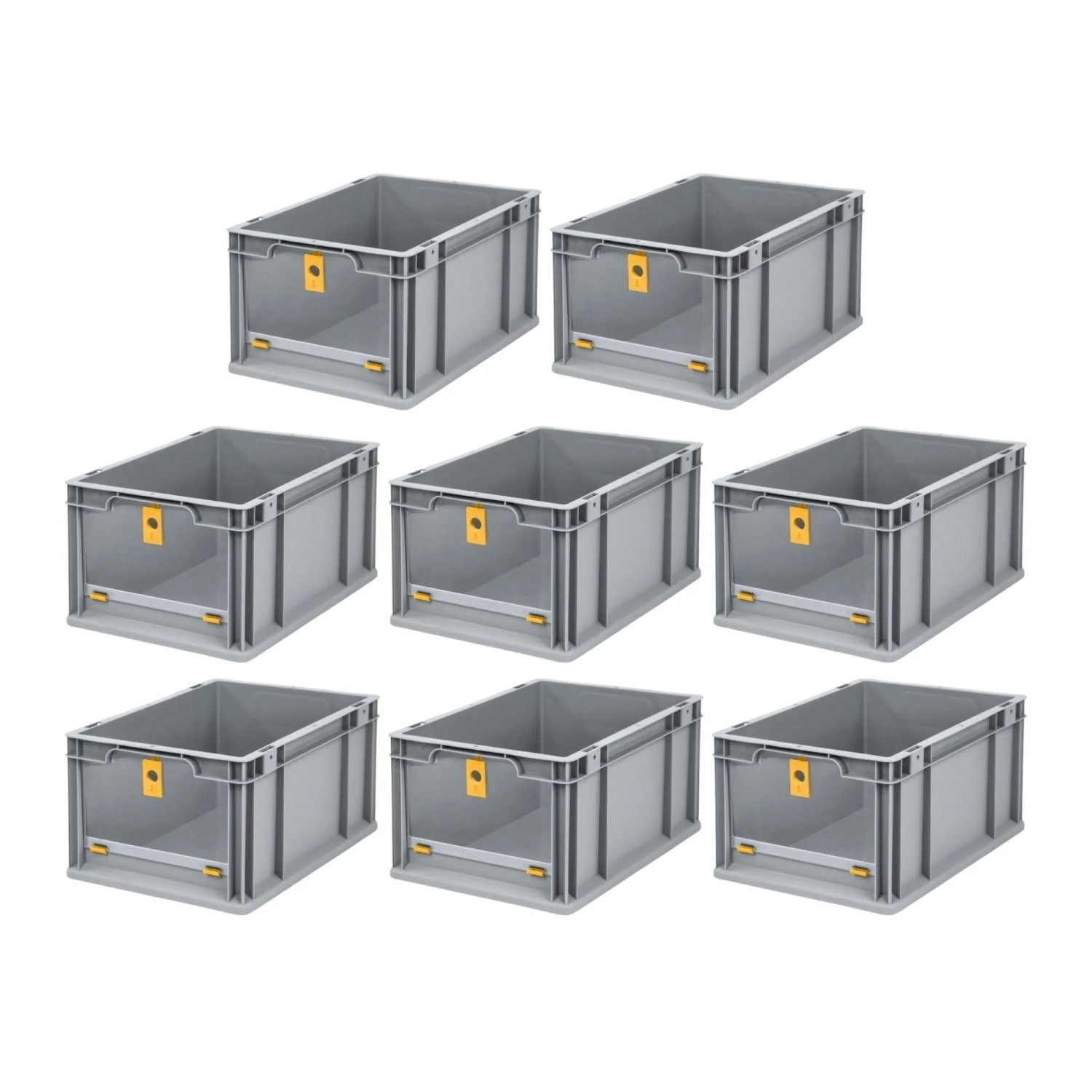 PROREGAL SuperSparSet 8x Eurobox NextGen Insight Cover HxBxT 22 x 30 x 40 20 Liter Hoch/Gelb Eurobehälter Transportbox PROREGAL SuperSparSet 8x Eurobox NextGen Insight Cover HxBxT 22 x 30 x 40 20 Liter Hoch/Gelb Eurobehälter Transportbox von PROREGAL