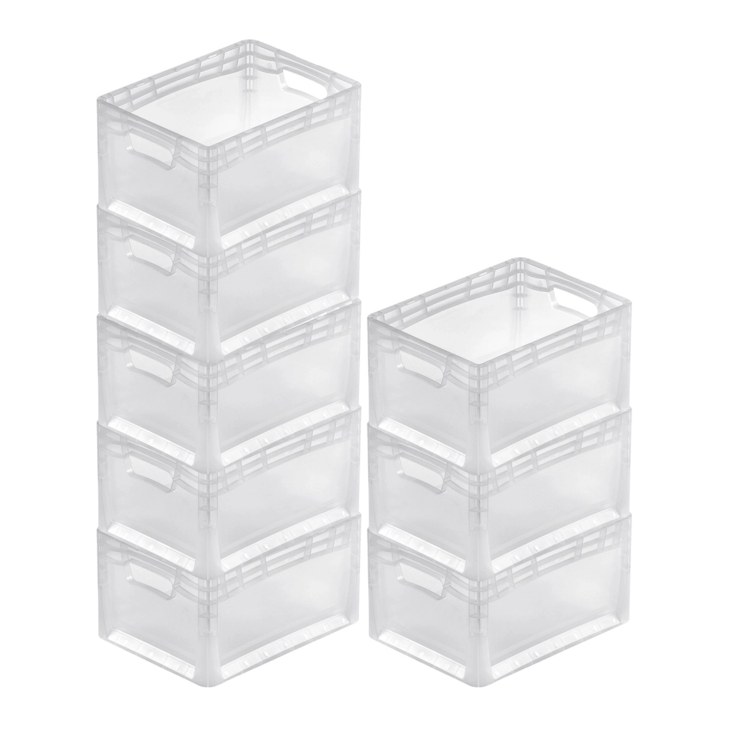 PROREGAL SuperSparSet 8x Transparenter Eurobehälter LightLine mit Offenem Griff HxBxT 22 x 30 x 40 cm 24 Liter Eurobox Transportbox PROREGAL SuperSparSet 8x Transparenter Eurobehälter LightLine mit Offenem Griff HxBxT 22 x 30 x 40 cm 24 Liter Eurobox Transportbox von PROREGAL