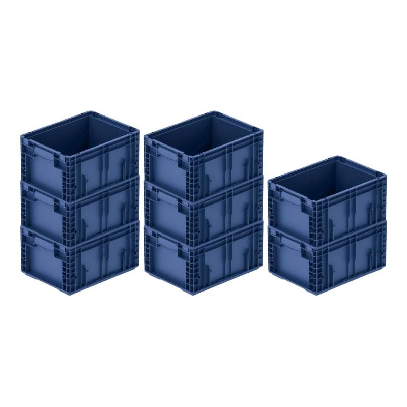 SuperSparSet 8 x VDA KLT Kleinladungsträger Mit Verbundboden HxBxT 21,3 x 30 x 40 cm 16,2 Liter KLT Transportbox Transportbehälter Stapelbehälter von PROREGAL