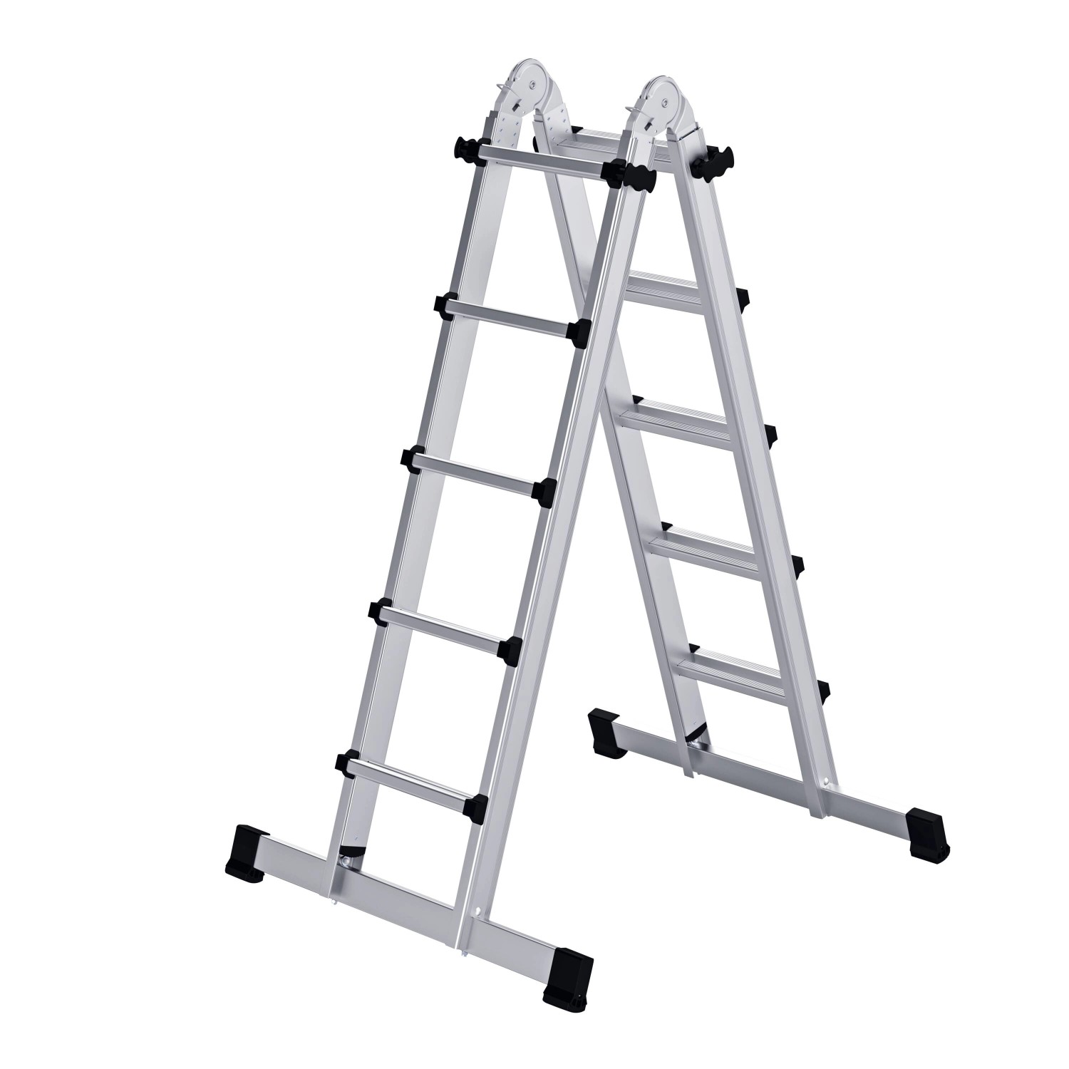 PROREGAL Teleskopleiter 4-Teilig mit Traverse 4 x 5 Sprossen PROREGAL Teleskopleiter 4-Teilig mit Traverse 4 x 5 Sprossen von PROREGAL