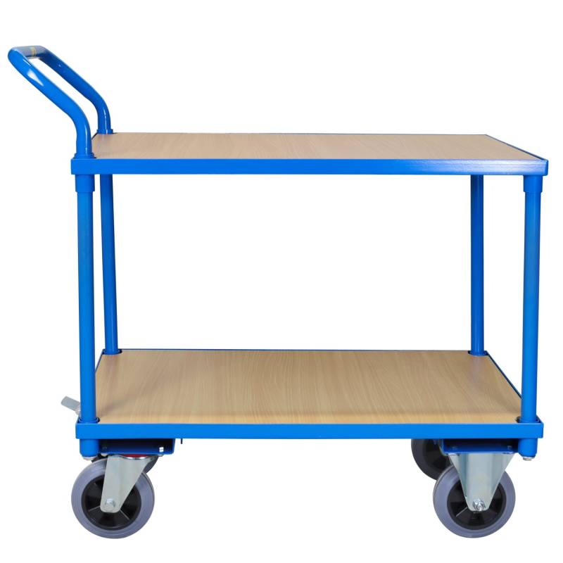 PROREGAL Tischwagen Pro mit 2 Etagen HxBxT 95 x 50 x 97 cm Traglast 400 kg Lichtblau von PROREGAL