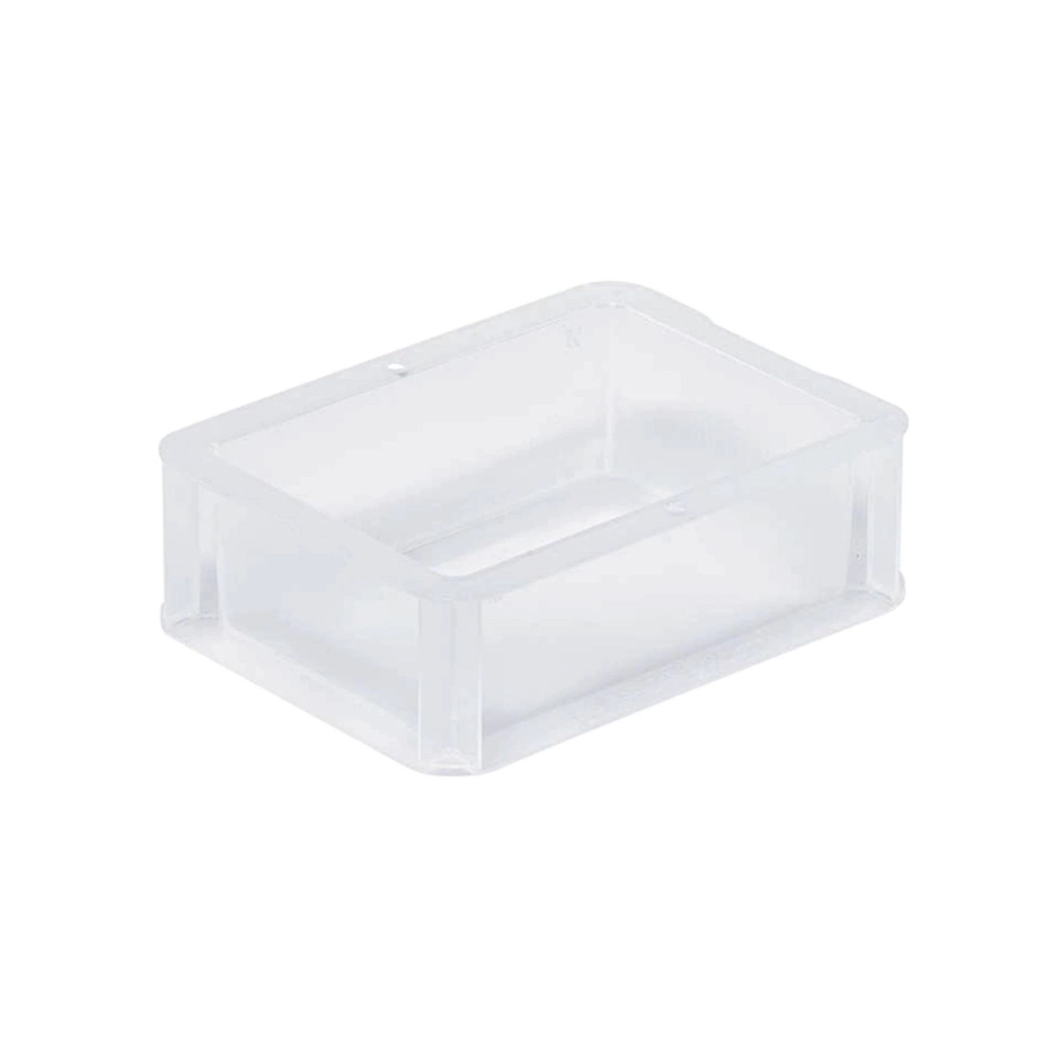 Transparenter Eurobehälter BasicLine Mit Geschlossenem Griff HxBxT 7 x 15 x 20 cm 1,3 Liter Eurobox Transportbox Transportbehälter Stapelbehälter von PROREGAL