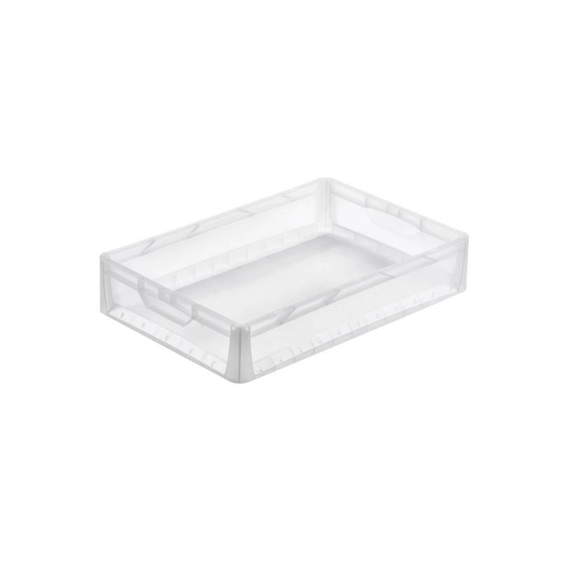 PROREGAL Transparenter Eurobehälter LightLine mit Offenem Griff HxBxT 12 x 40 x 60 cm 24 Liter Eurobox Transportbox von PROREGAL